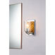 Bocage 1 Light 5 inch PC Bath Light Wall Light in Polished Chrome with Gold